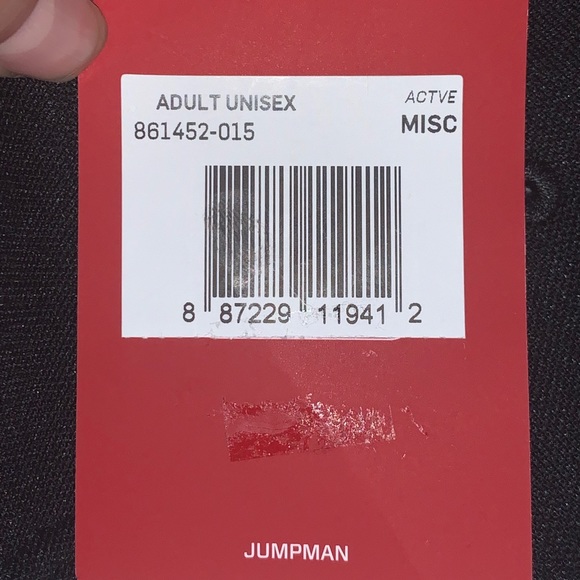 LAST ONE‼️AIR JORDAN JUMPMAN NIKE BLACK/RED NEW😍 - Picture 7 of 16